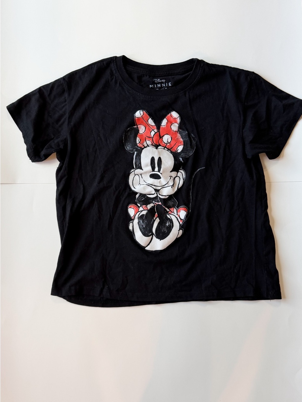 Disney Minnie Mouse Black Graphic Tee for women
